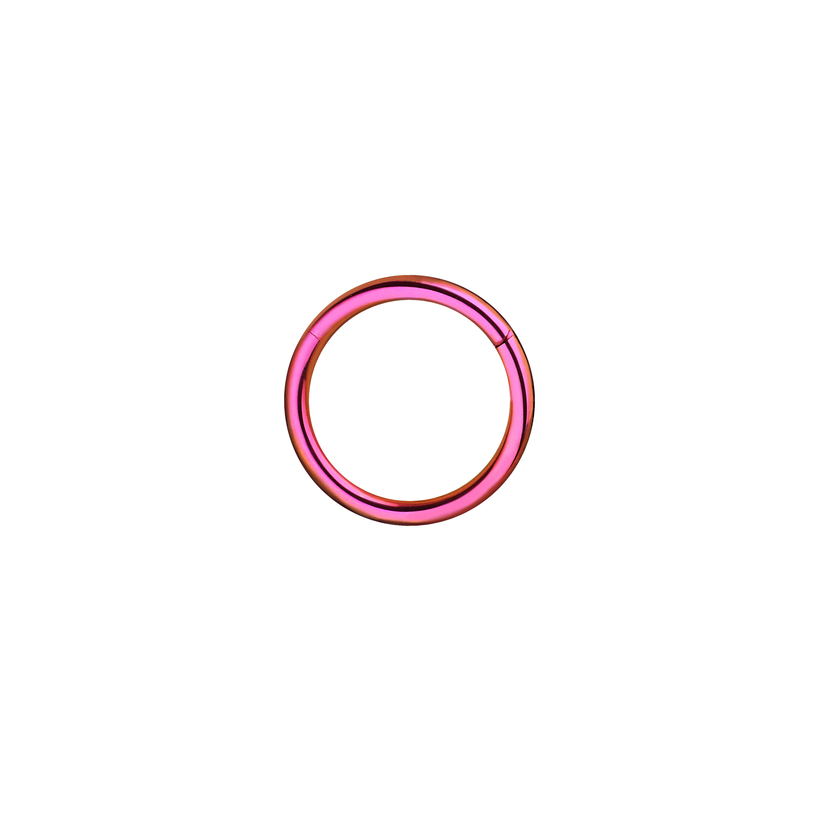 1.0mm diameter 8mm Titanium Clicker pink