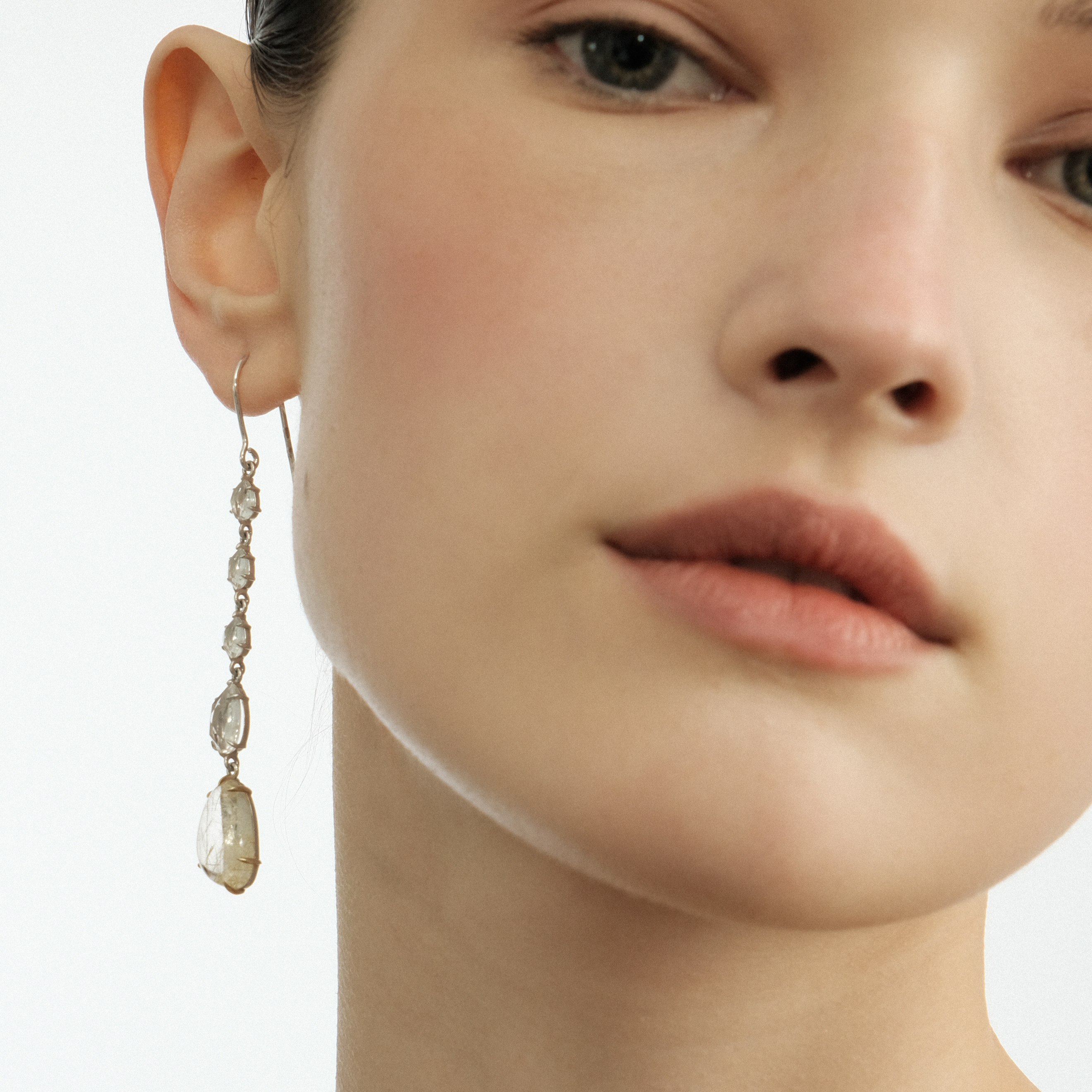 asymmetric sparkle earrings