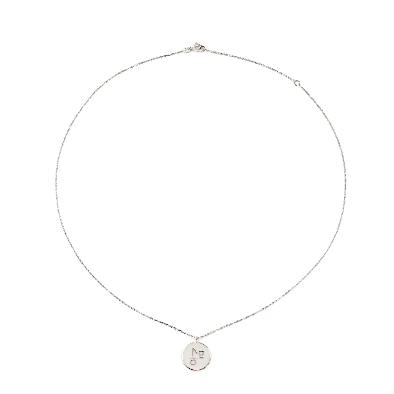 Arha jewelry медальон из серебра бесконечное люблю с белой эмалью