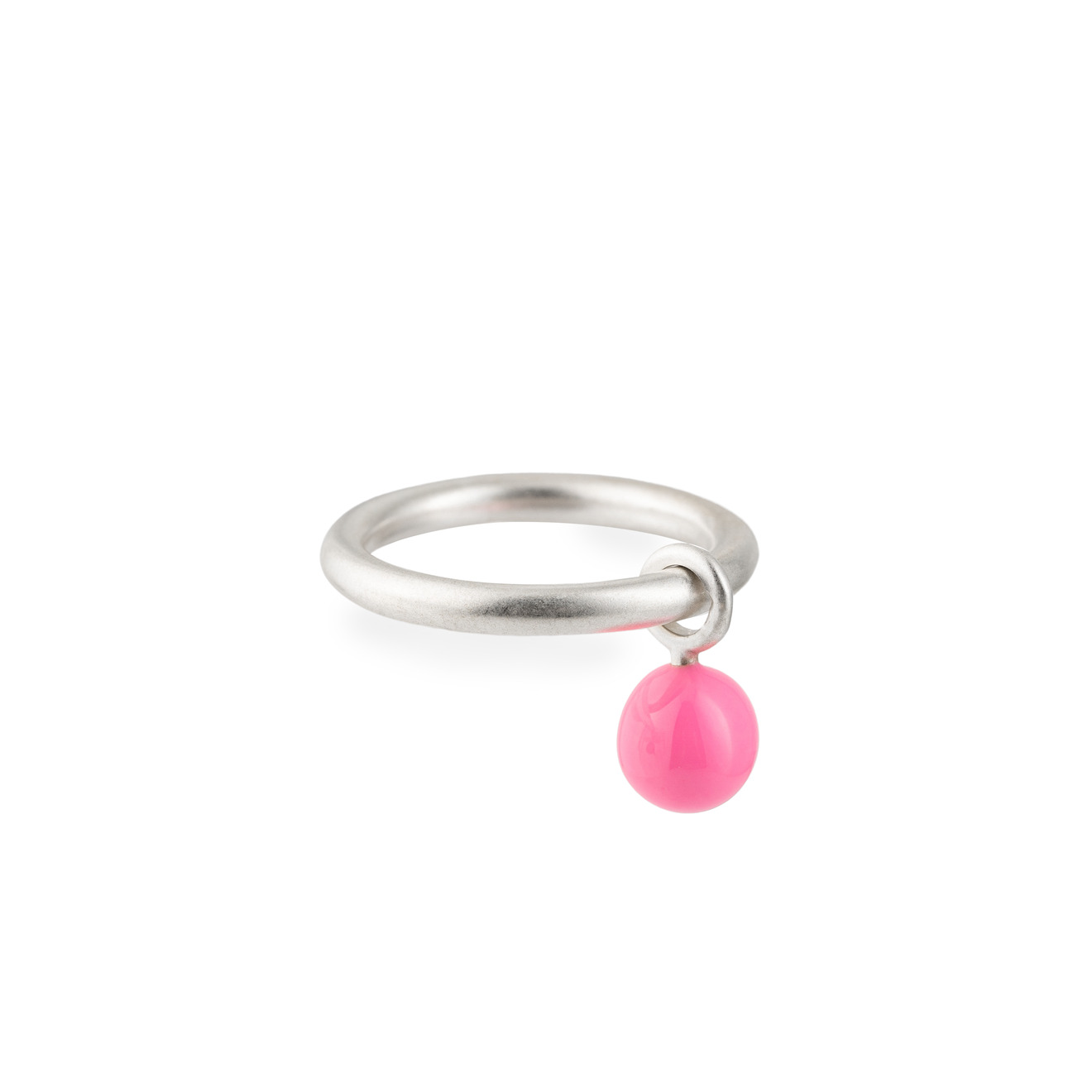 цена 11 Jewellery Кольцо из серебра colour drop pink