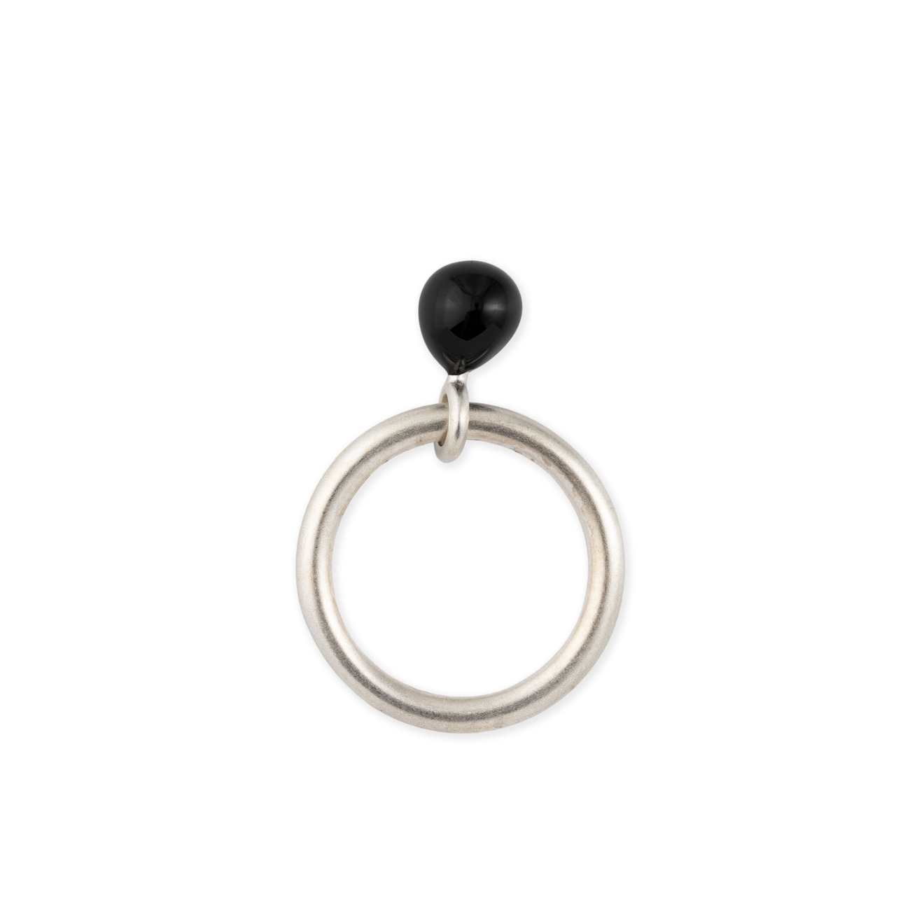 11 Jewellery Кольцо из серебра colour drop black nattrass leonora black drop