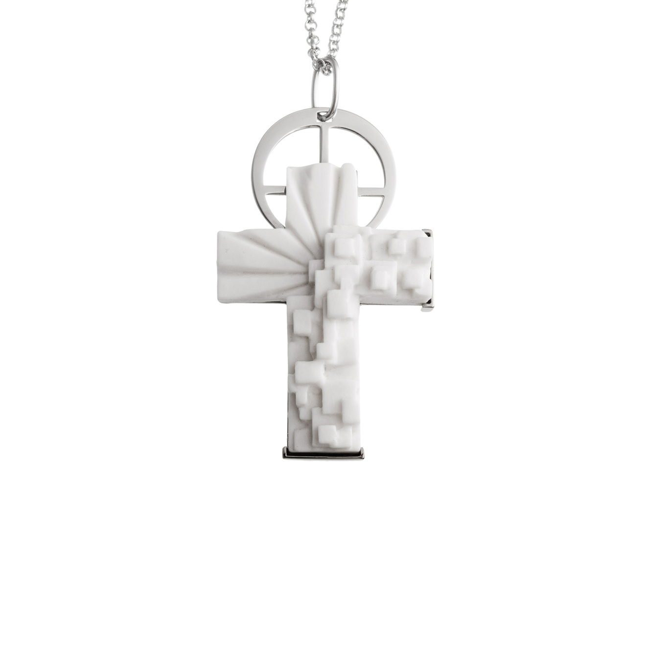 OXIOMA Подвеска крест XII полдень с серебряным покрытием цена и фото