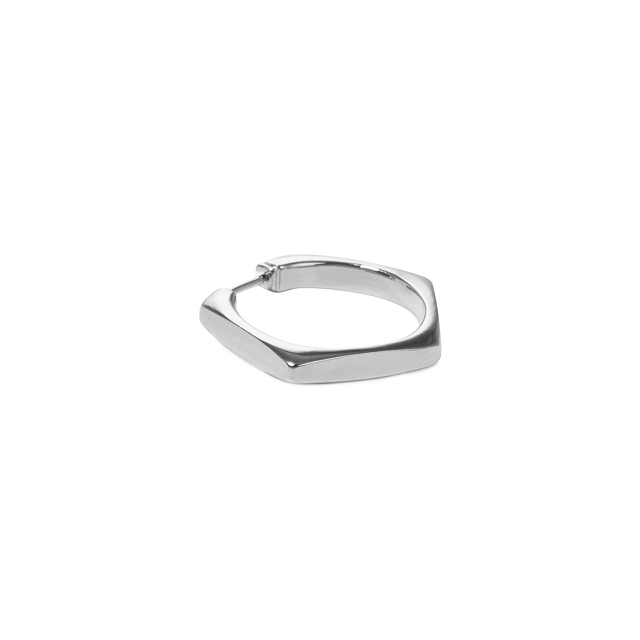 ring earrings with corners