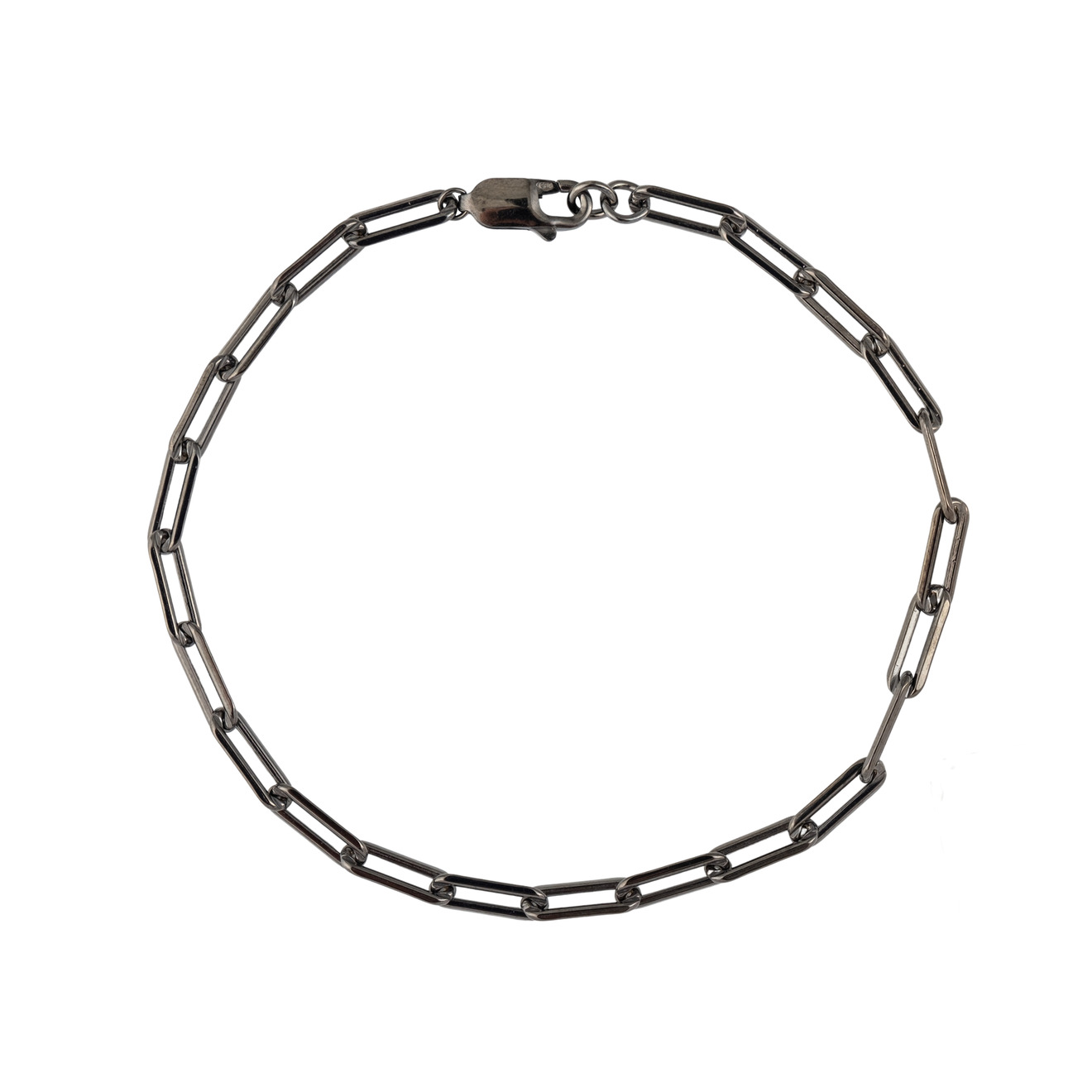 moonka покрытый родием браслет цепь из серебра SKYE Черный браслет цепь из серебра