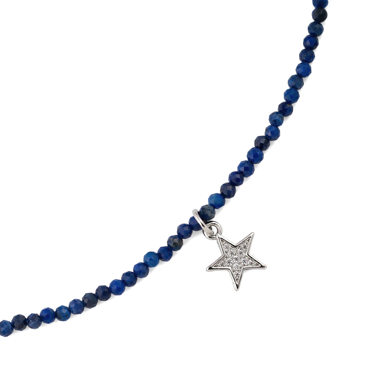 Wisteria Gems Чокер из лазурита с подвеской-звездой wisteria gems позолоченное колье галстук с ромбовидной подвеской лазурита
