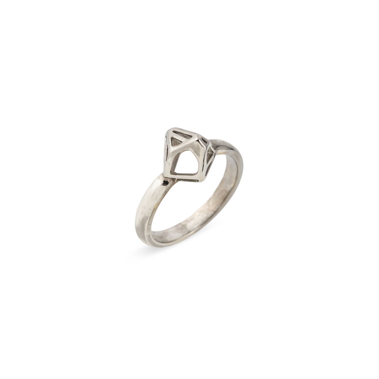 Vertigo Jewellery Lab Маленькое кольцо СELL MONO из серебра vertigo jewellery lab фаланговое кольцо из серебра essentials покрытое розовым золотом