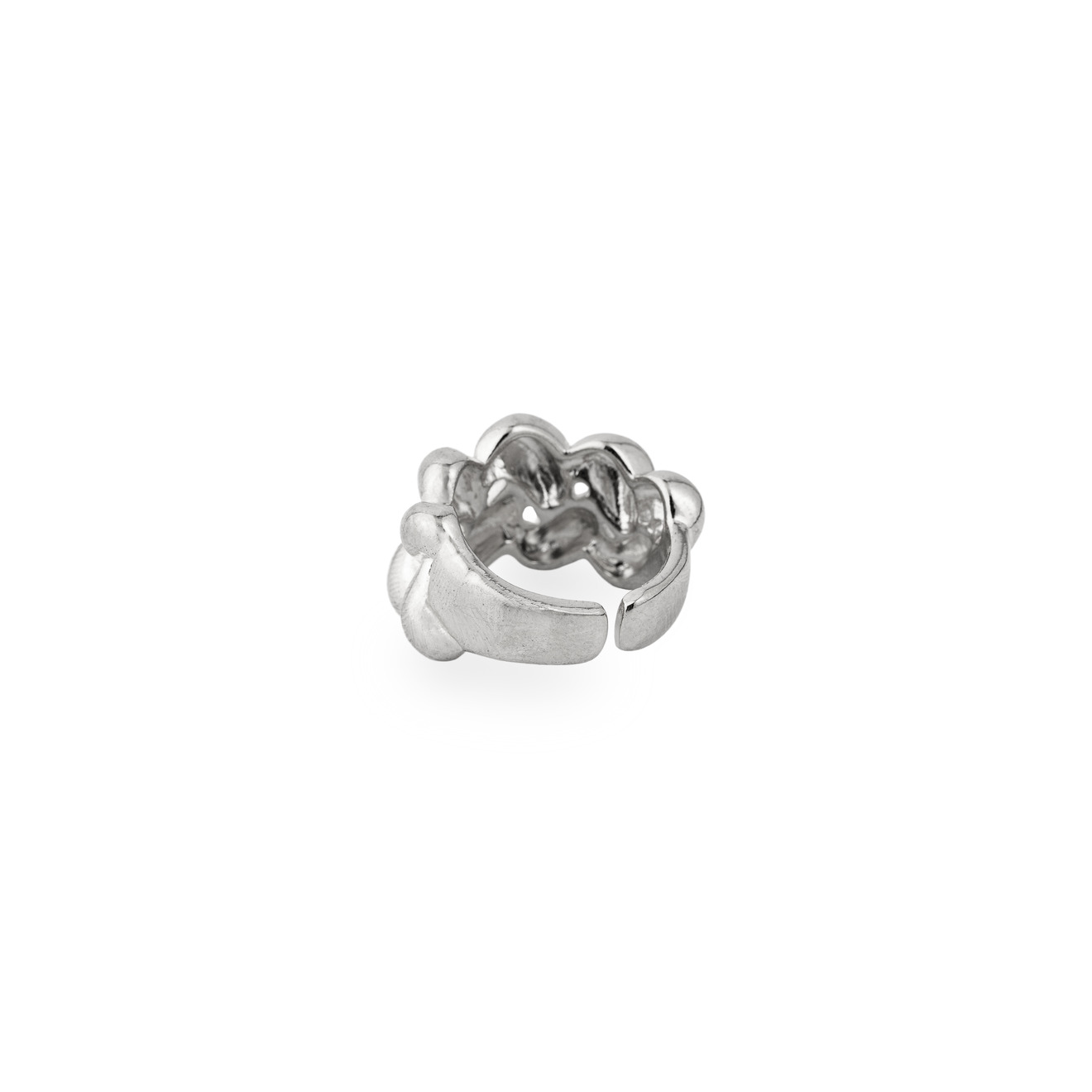 Aloud Серебристое кольцо-косичка lisa smith серебристое фактурное многоуровневое кольцо