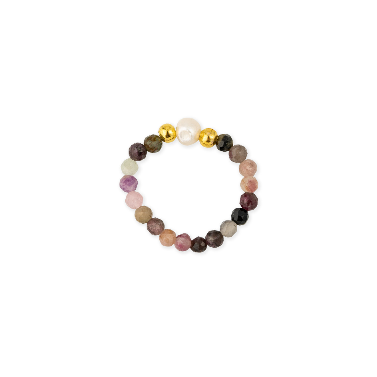wisteria gems позолоченые серьги из двух квадратных камней лимонного и розового кварца Wisteria Gems Кольцо из натуральных камней