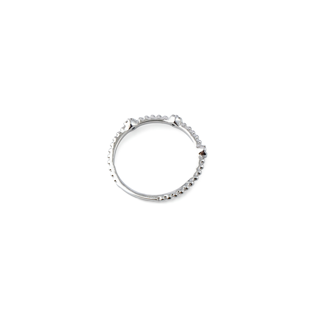 Mates Серебряное кольцо с каплями и тремя синими сапфирами