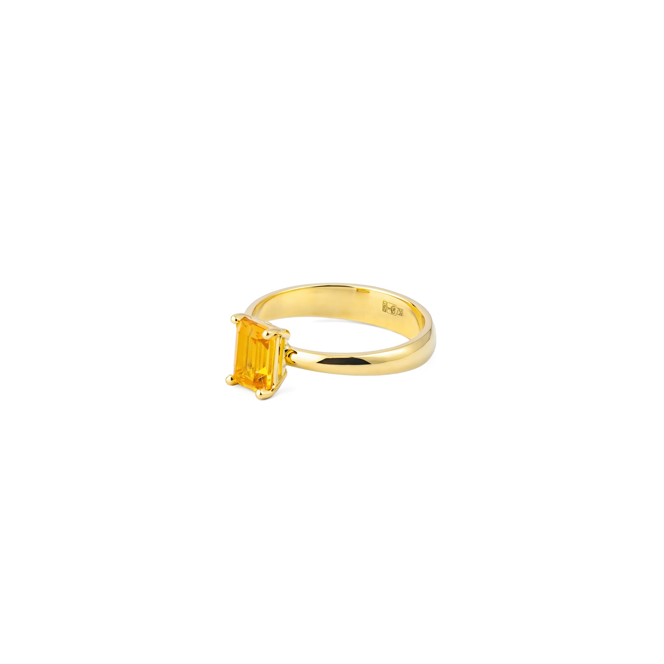 AURA.916 Кольцо из золота с цитрином