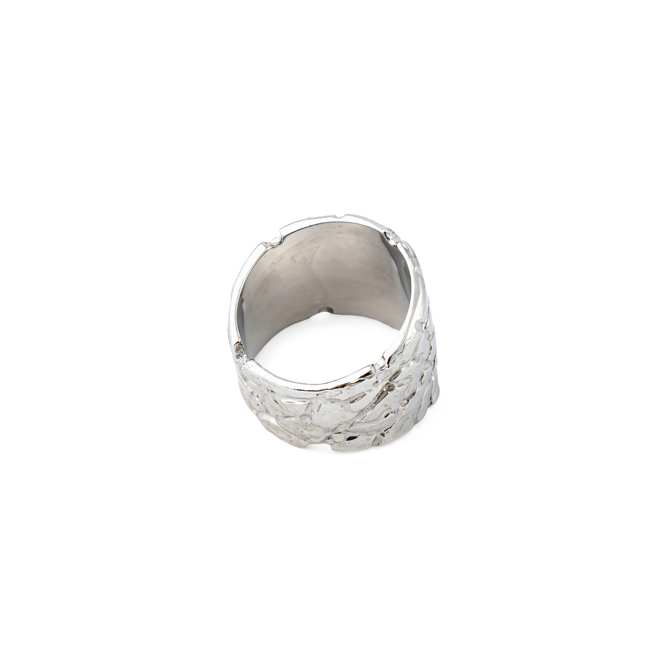 AURA.916 Кольцо из серебра, покрытое родием, Maneater