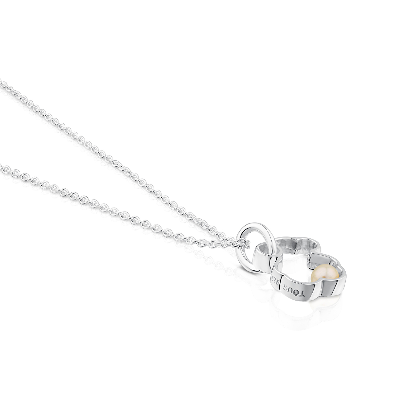 Silueta pendant with pearls on a silver chain