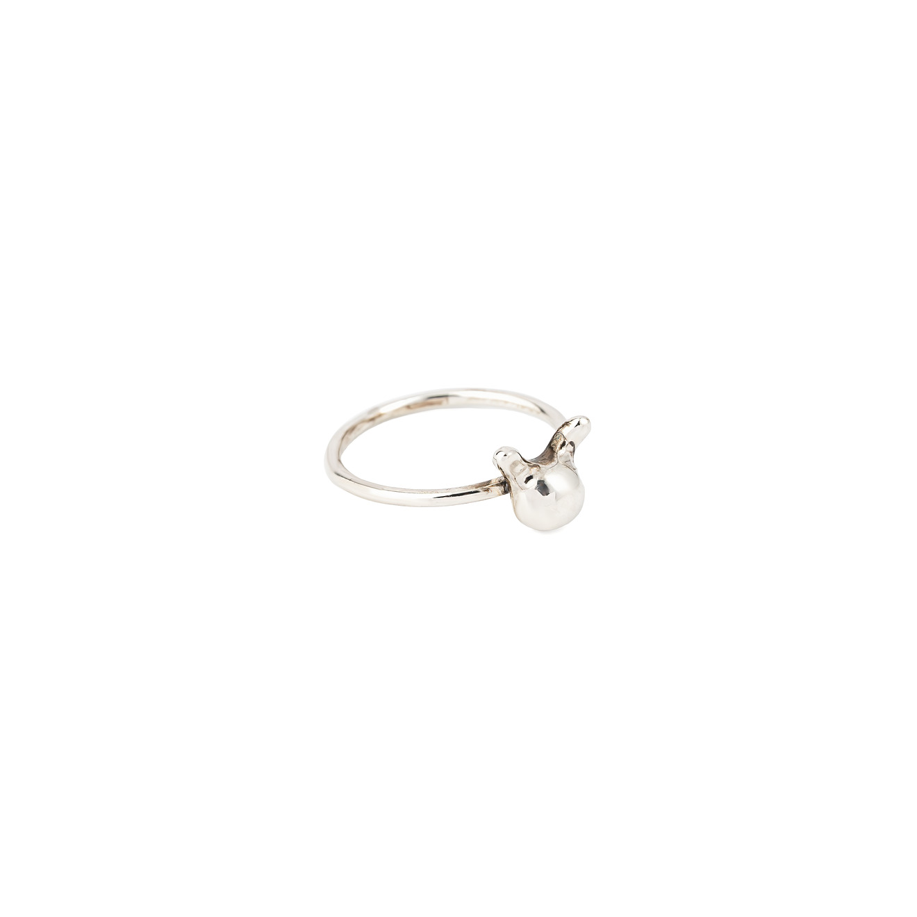 УРА jewelry Кольцо-зайка из серебра ура jewelry кольцо котенок из серебра с черной эмалью