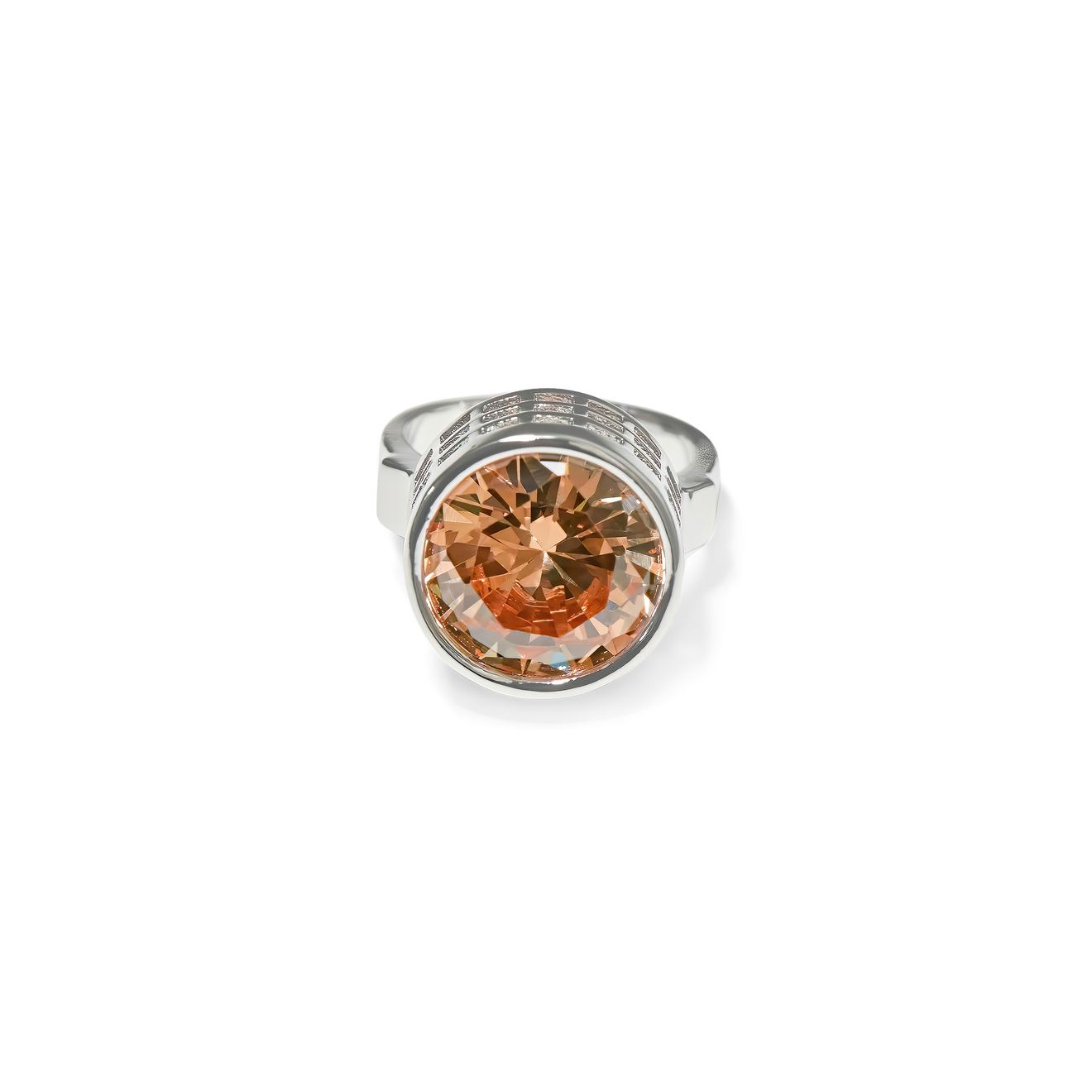 Free Form Jewelry Кольцо с розовым большим кристаллом lisa smith золотистое кольцо с розовым кристаллом