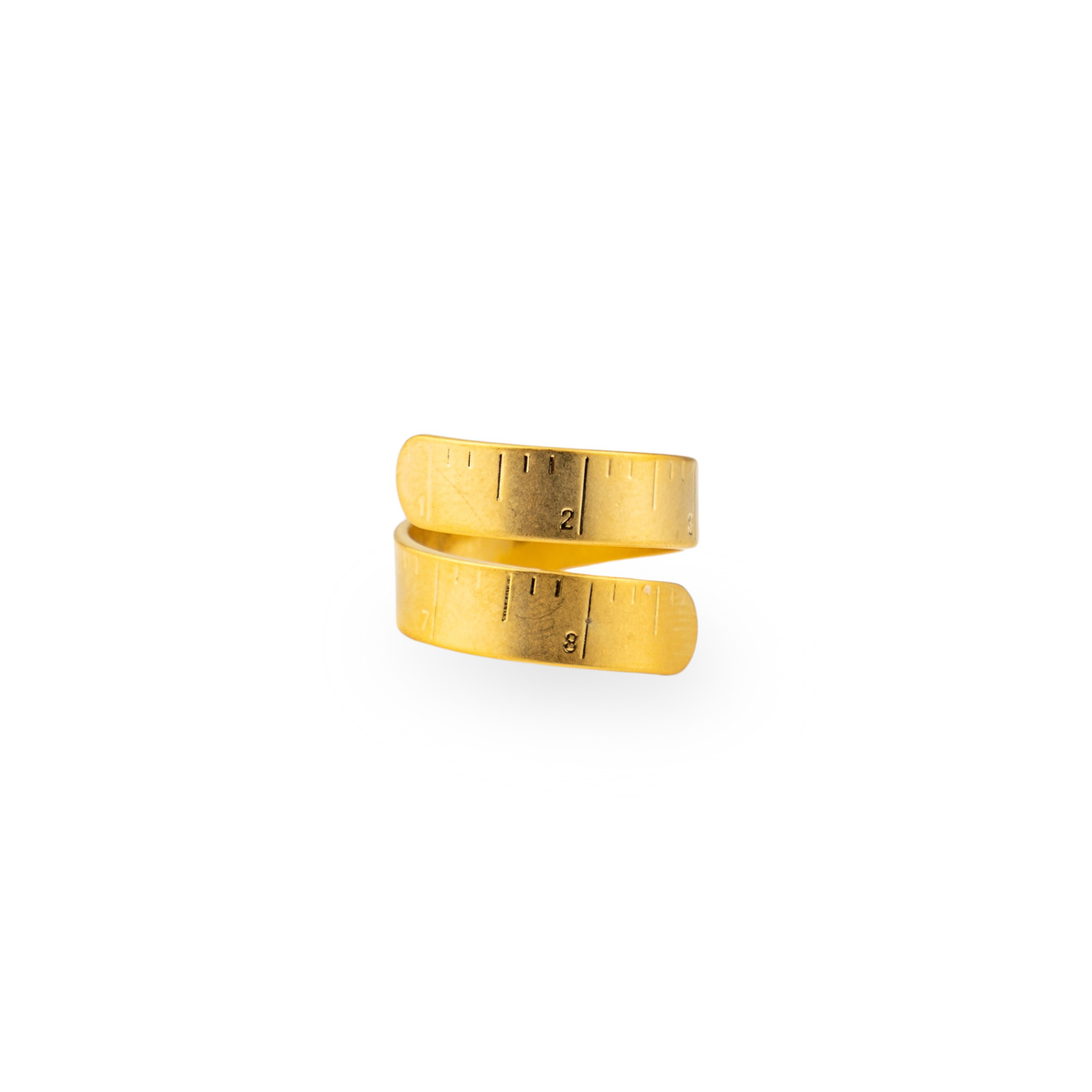Free Form Jewelry Позолоченное кольцо-линейка кольцо free form jewelry золотистое широкое дутое 1 шт