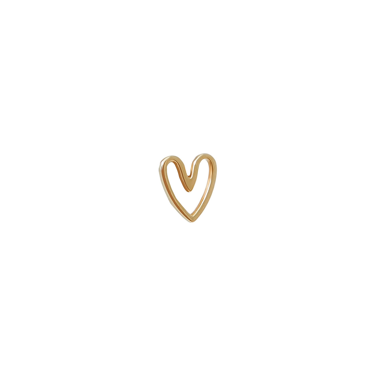 Монопусета из золота «Оpen heart»