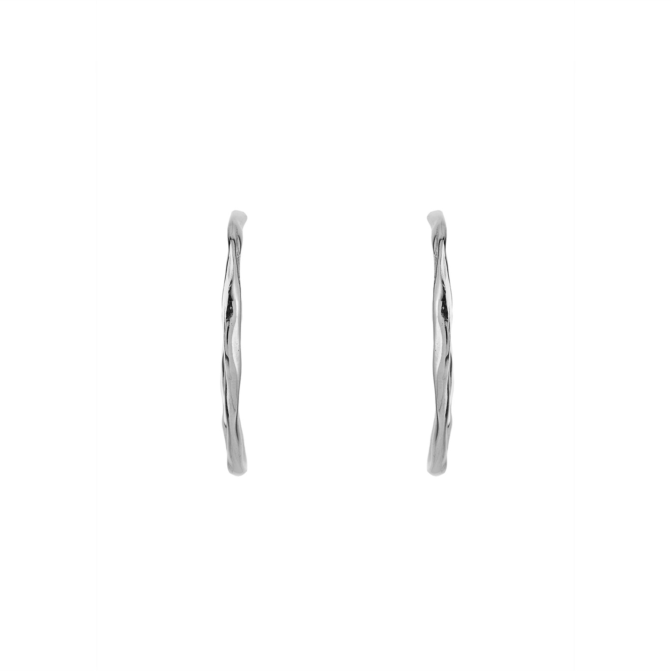 Ringstone Малые серебристые серьги-кольца ringstone серебристые серьги кольца mirror