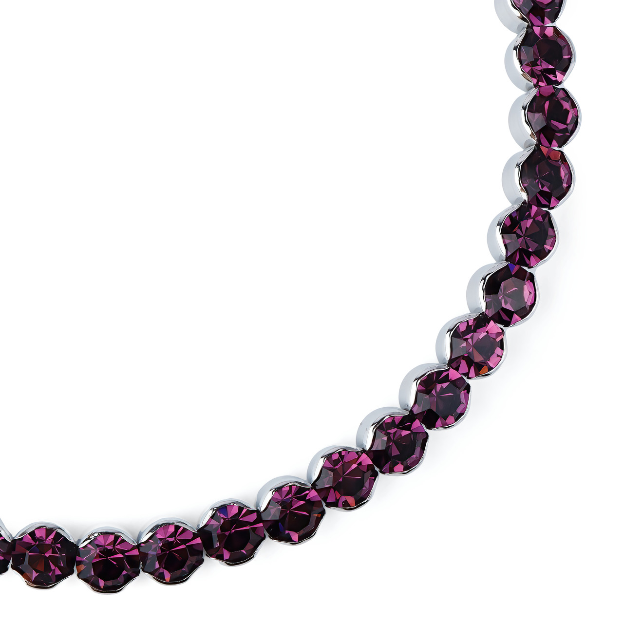 Herald Percy Фиолетовый чокер с круглыми кристаллами herald percy черненый чокер с розовыми кристаллами