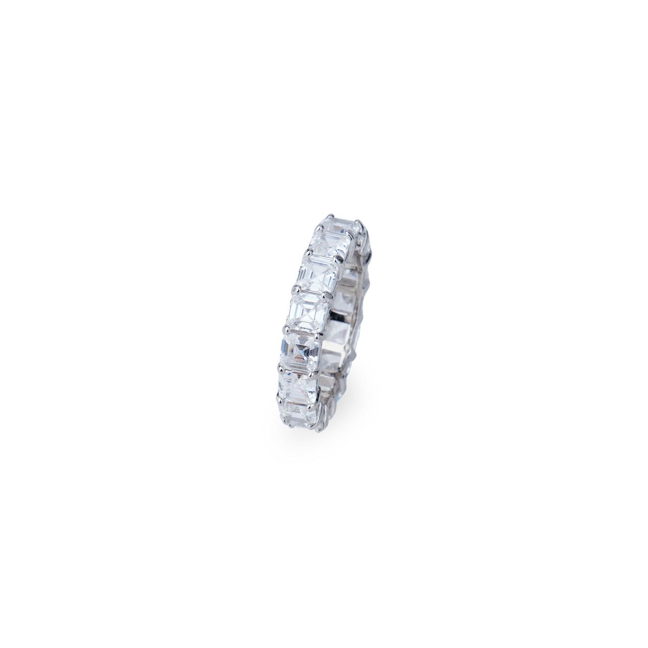 цена Holy Silver Серебряное кольцо с крупными фианитами