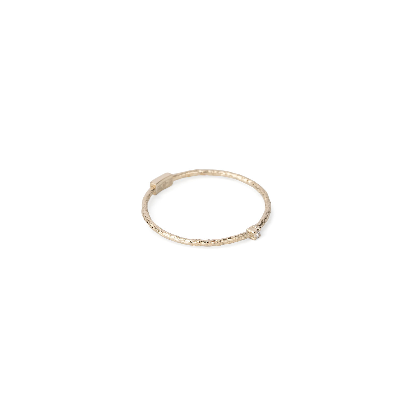 кольцо из золота с бриллиантом и малахитом Lovelavka Кольцо Invisible из золота с бриллиантом