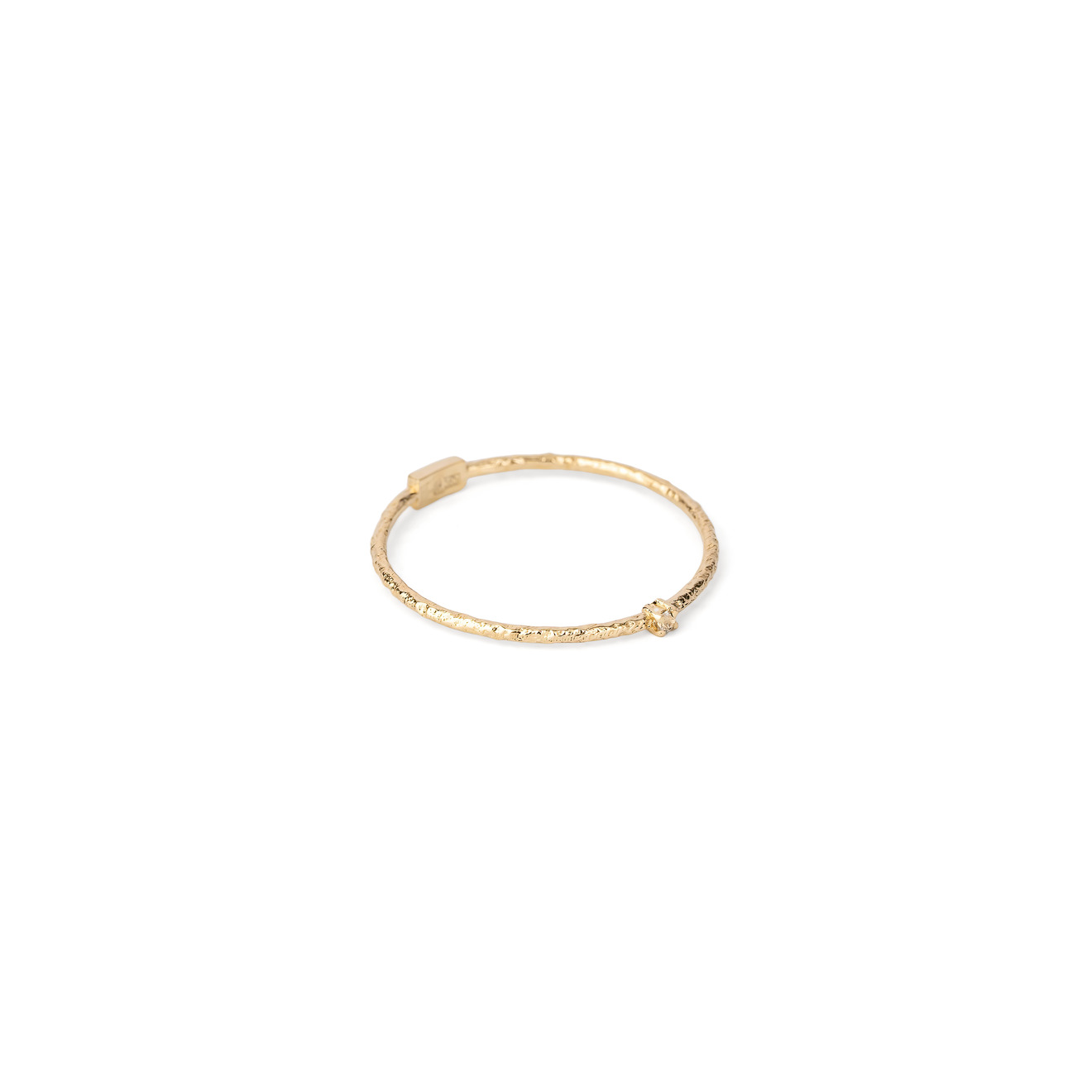 lovelavka кольцо invisible из золота с изумрудом Lovelavka Кольцо Invisible из золота с белым топазом