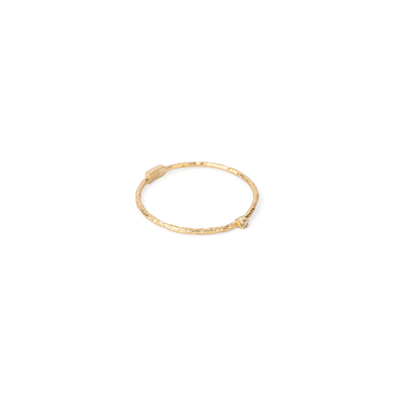 кольцо из золота с бриллиантом и финифтью Lovelavka Кольцо Invisible из золота с бриллиантом