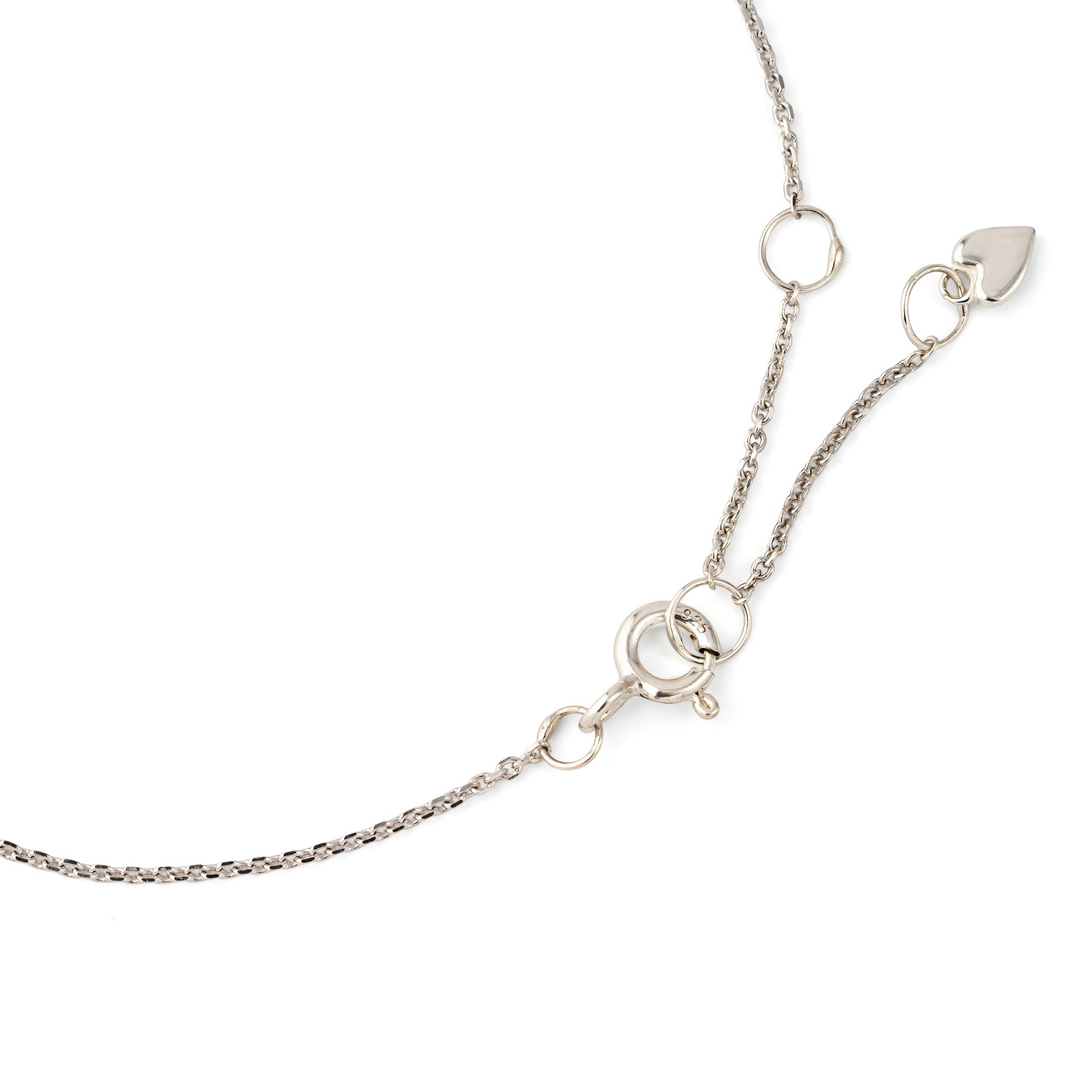 УРА jewelry Браслет из серебра со звездой с черной эмалью