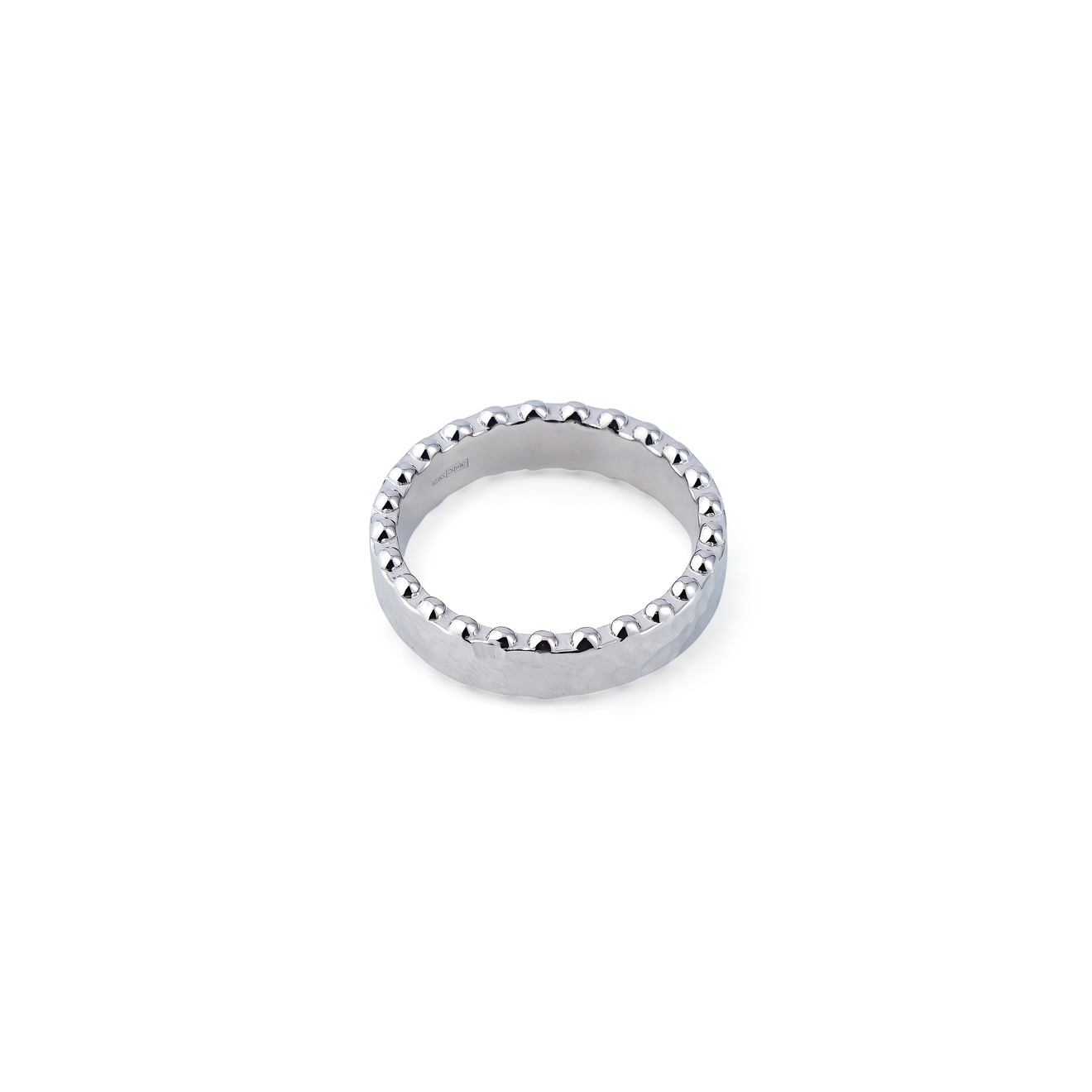 AURA.916 Кольцо «Изобилие» из серебра, покрытое родием