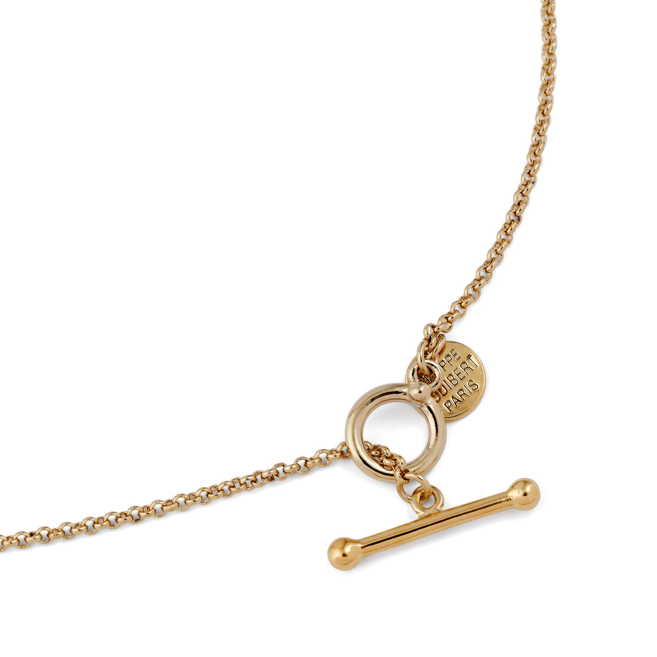 цена Philippe Audibert Позолоченное колье Tal necklace