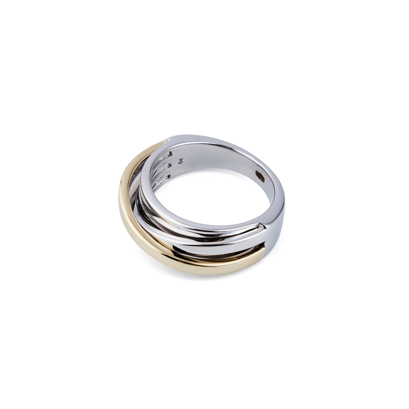 Tom Wood Тонкое биколорное кольцо Orb из серебра kaiser sxp 90 04 orb dushyevaya sistyema tyemno korichnyevyy