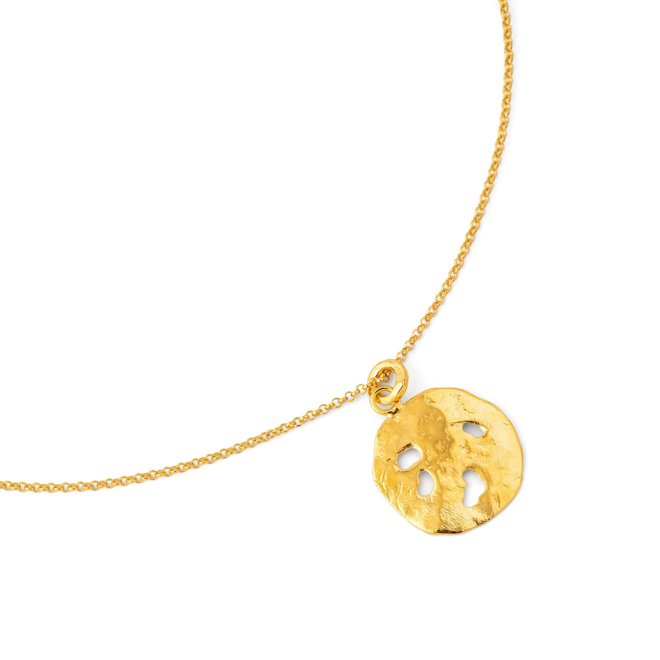 Sevenworlds Золотистая подвеска Pura Vida Medallion из бронзы aqua золотистая подвеска с белым сердем