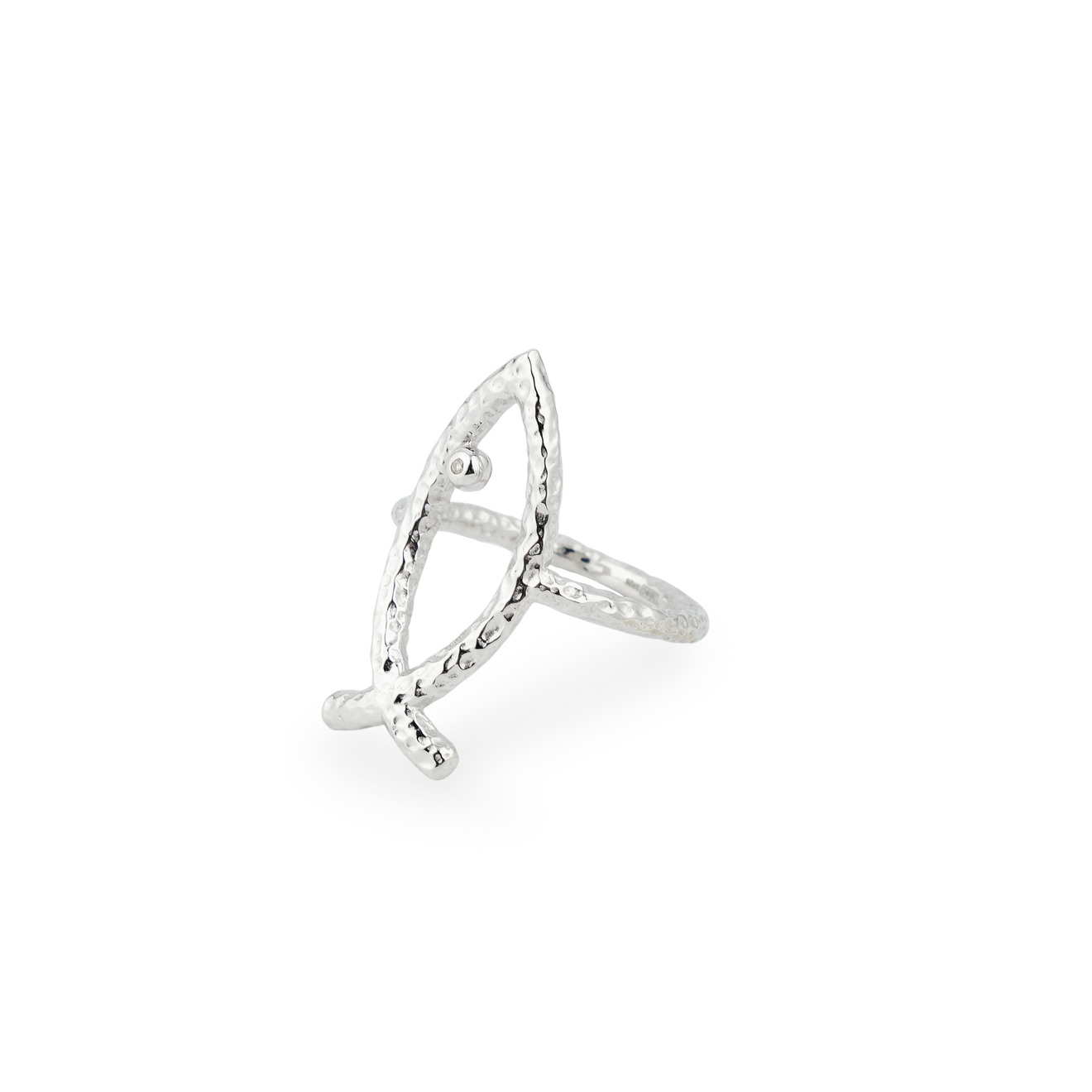 AURA.916 Кольцо «Море» из серебра aura 916 серебряное кольцо с позолоченым покрытием изобилие