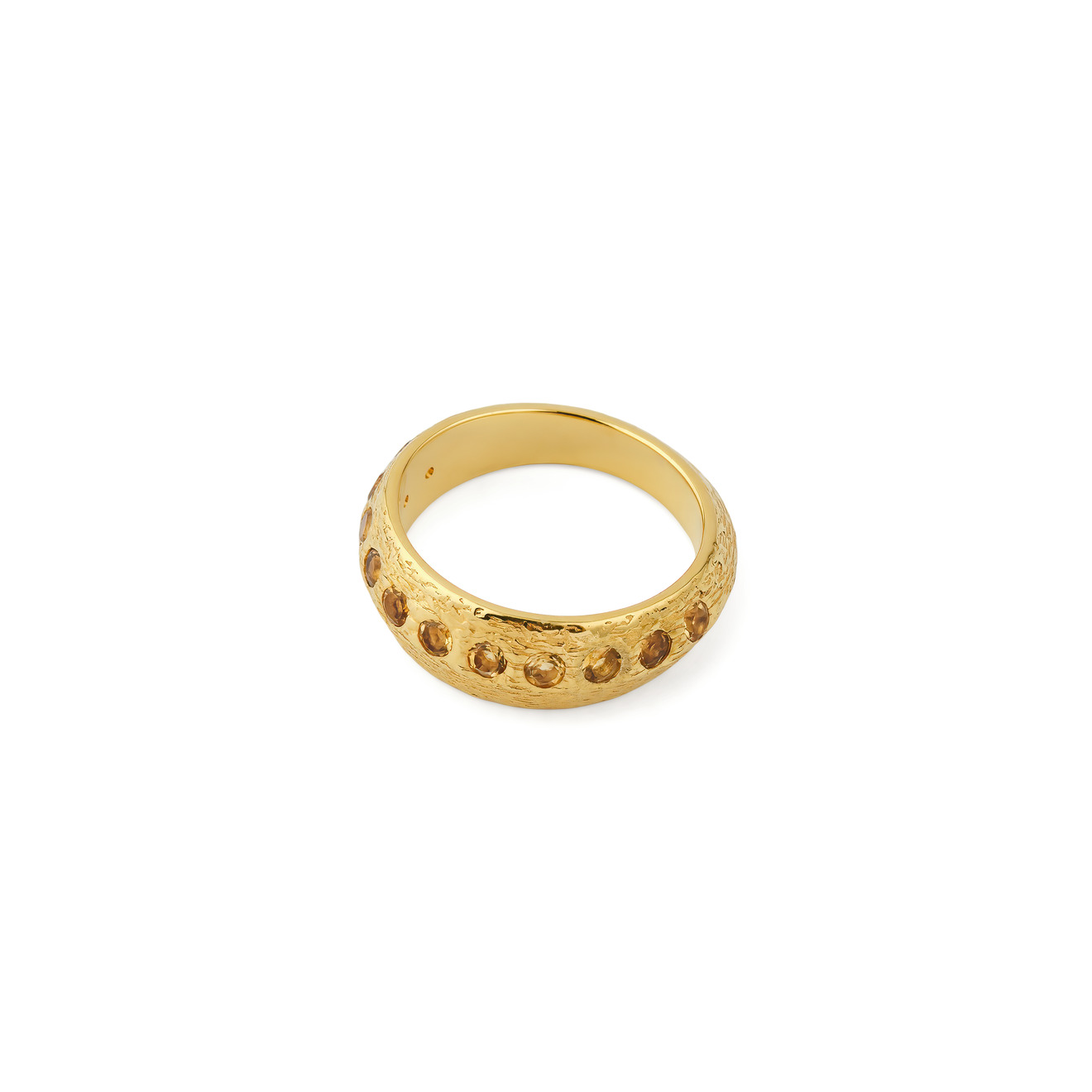 KRASHE jewellery Позолоченное кольцо «Вороны - Москвички» с цитринами вороны