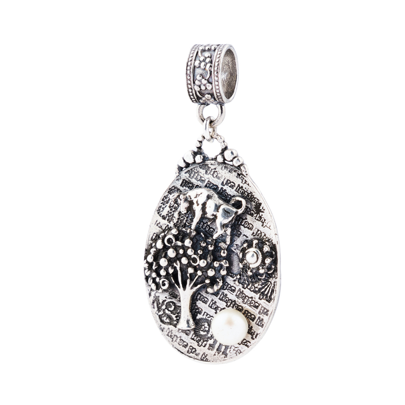 gem kingdom кольцо из серебра с богемским хрусталем и рисунком грифона Gem Kingdom Кулон из серебра с деревом и жемчужиной