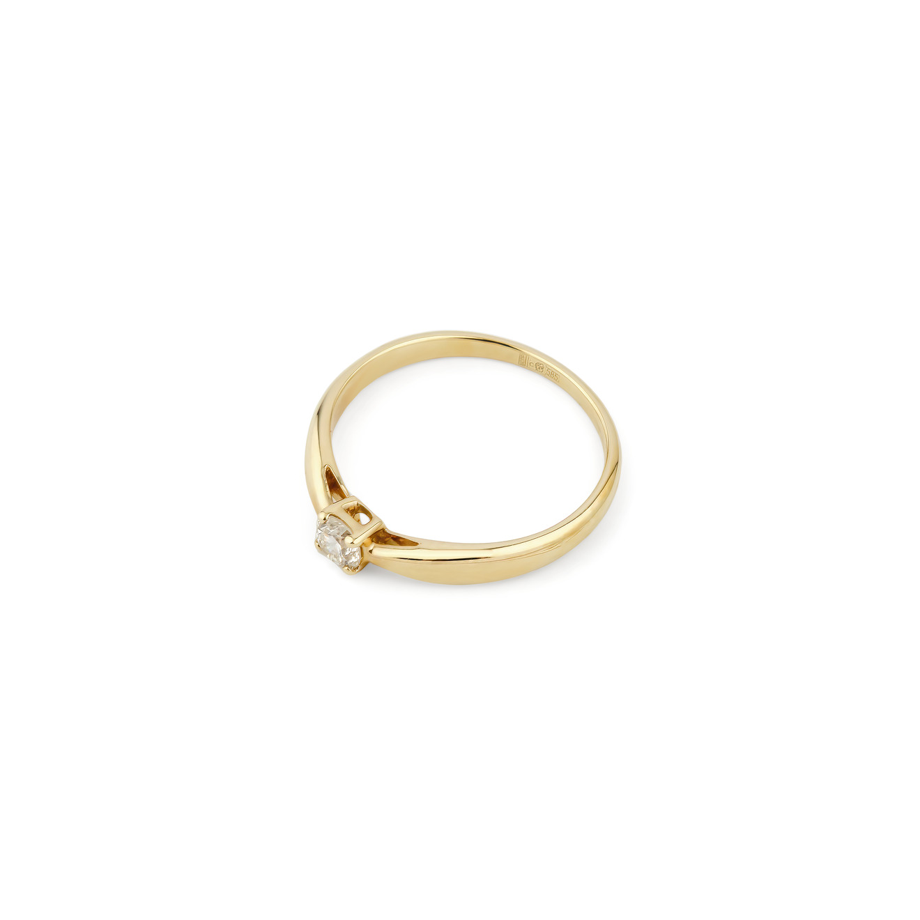4C Кольцо из золота с бриллиантом кольцо с сапфиром и бриллиантом из красного золота