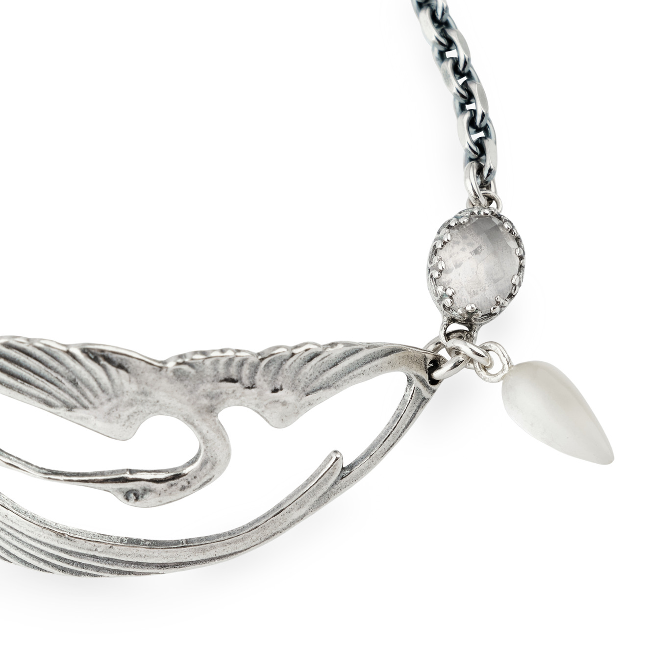 Gem Kingdom Браслет-цепь из серебра с птицами gem kingdom браслет цепь из серебра с черно белыми геральдическими лилиями