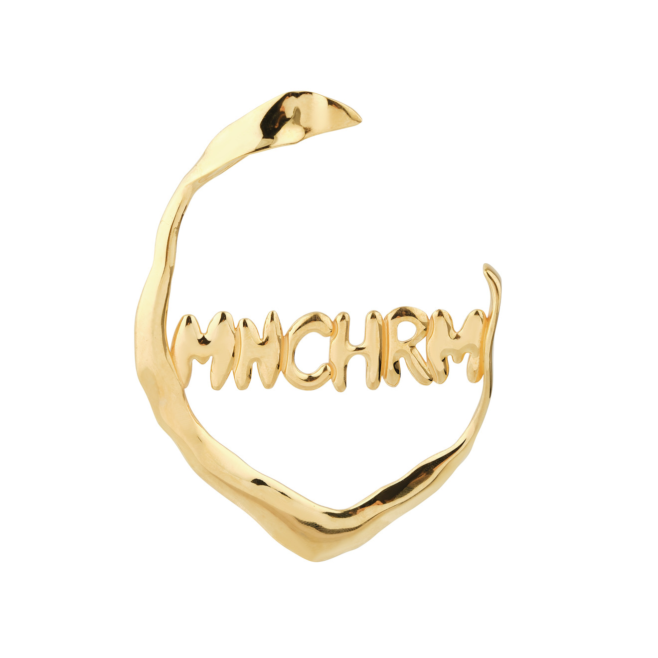 MONOCHROME Позолоченная моносерьга EAR GOLD gold color c shaped pearl earrings simple gold plated ear pendant 2020 ear stud women s accessories