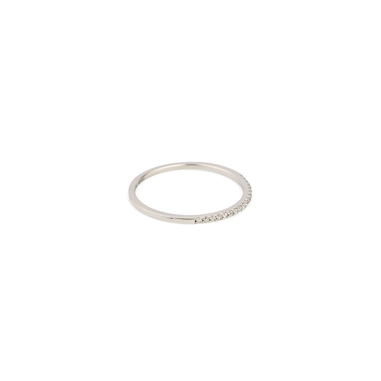 Moonka Кольцо-дорожка из золота с бриллиантами moonka золотое кольцо дуга с опалом и бриллиантами из коллекции opalescence