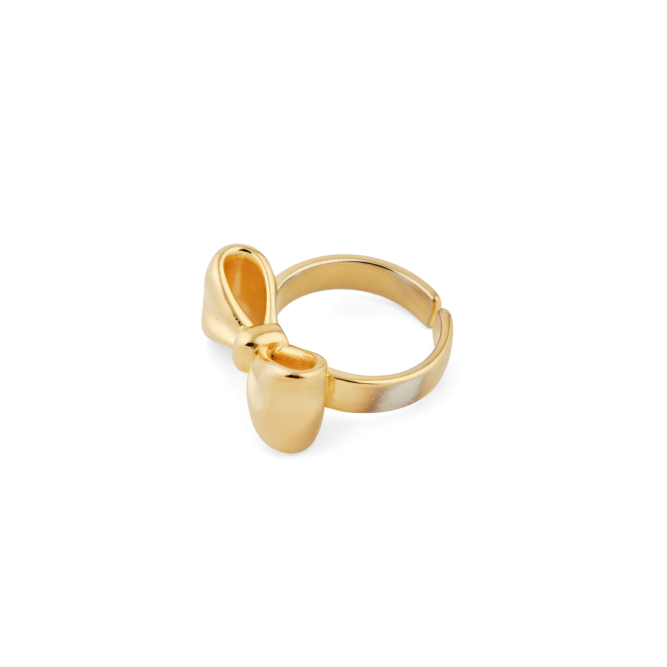 Aqua Золотистое кольцо-бант aqua золотистое кольцо цветок с белой бусиной