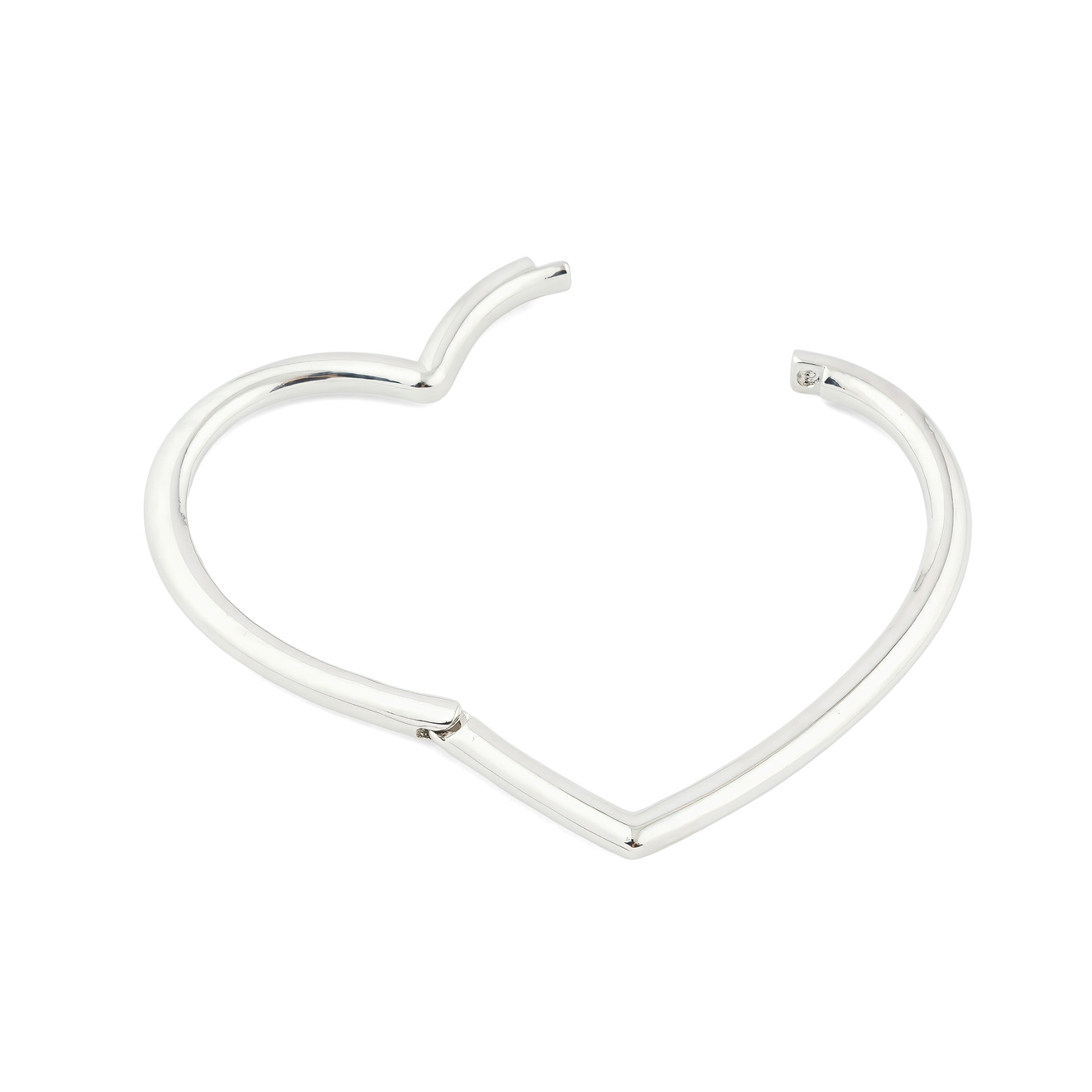 Aqua Серебристый браслет-сердце aqua белый браслет спираль