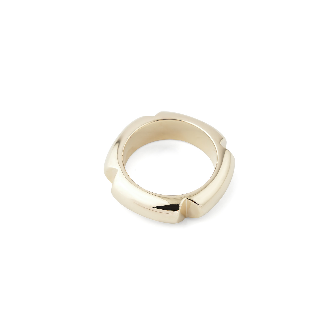 tom wood матовое незамкнутое кольцо split ring из сереба Tom Wood Позолоченное кольцо Kimberlitt из серебра