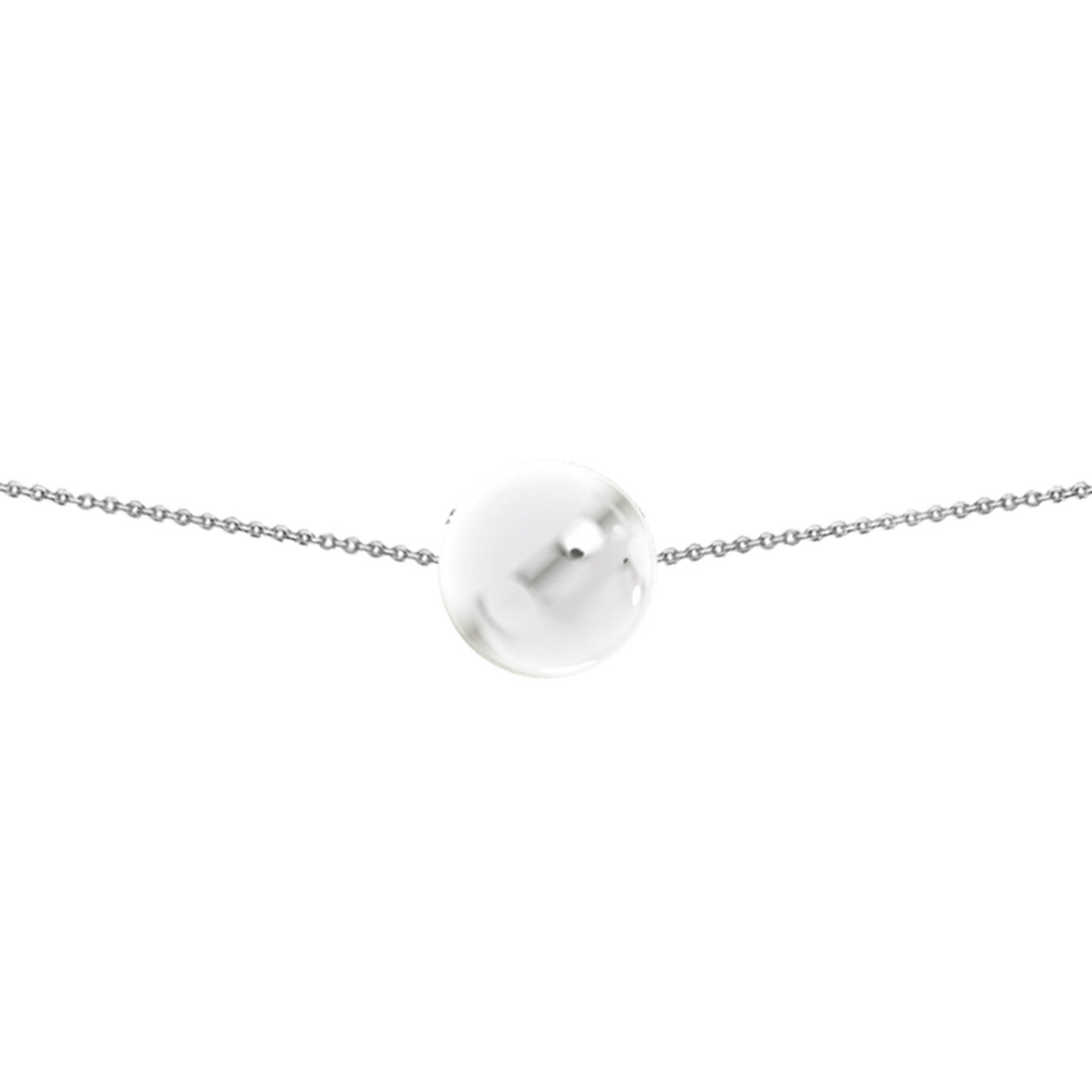 prosto jewelry серьга гвоздик из белого золота с розовым микробриллиантом Prosto Jewelry Чокер из серебра с самым большим шаром