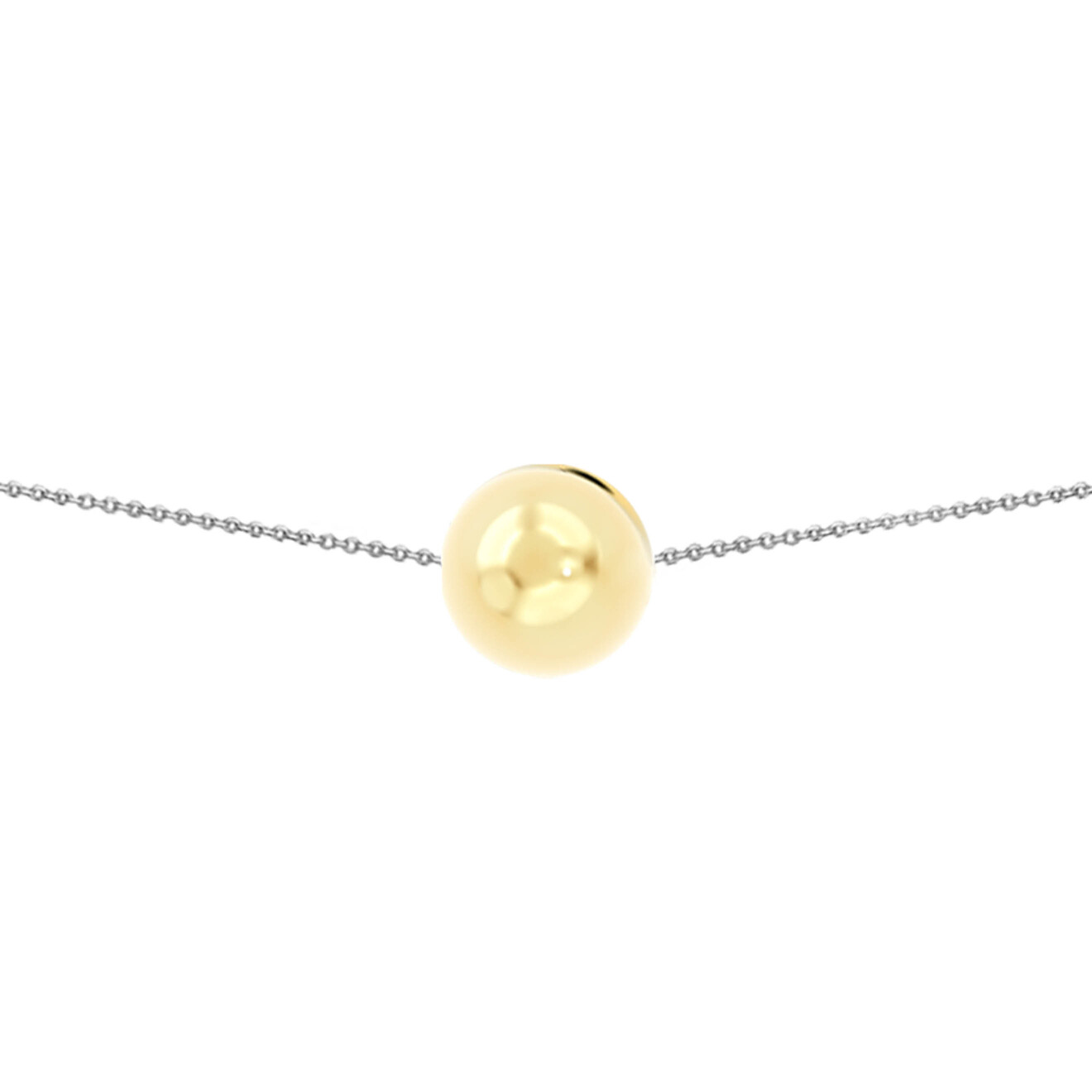 Prosto Jewelry Чокер из серебра с самым большим позолоченным шаром voire чокер из бирюзы с позолоченным карабином