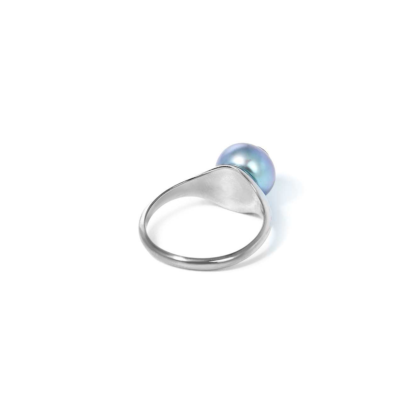 Серебряное кольцо с жемчугом и кристаллом, из коллекции Balancing Pearls