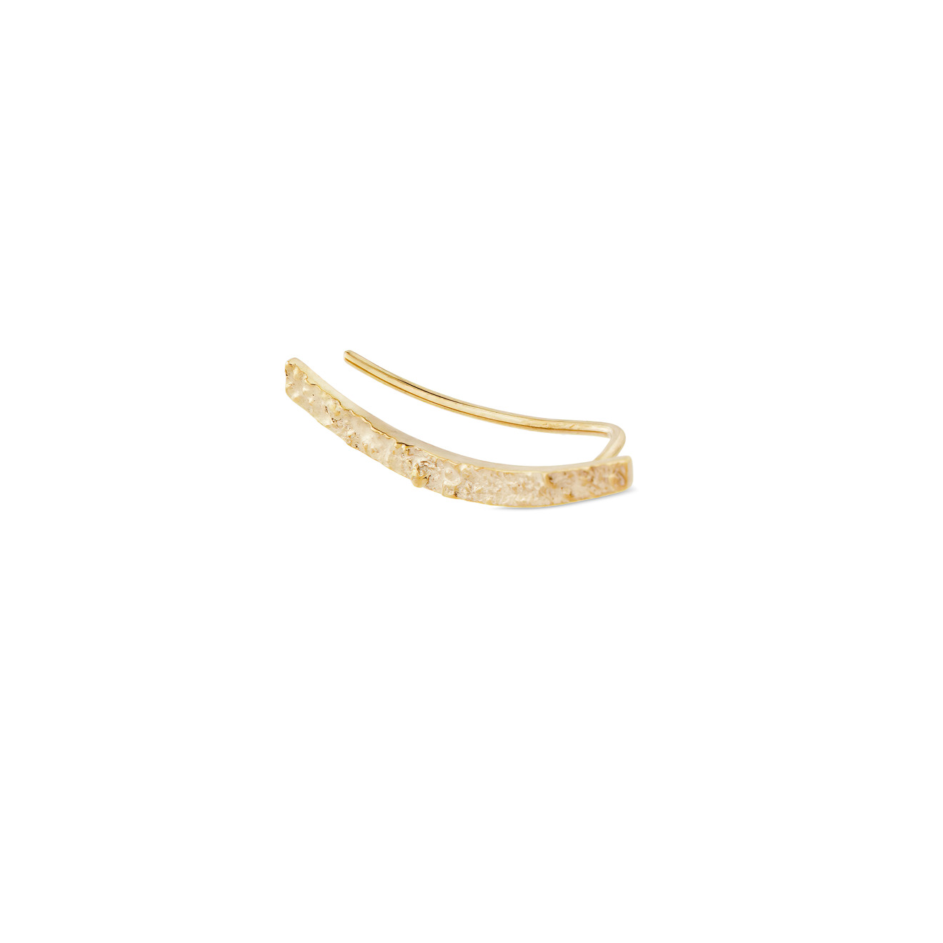 УРА jewelry Позолоченный клаймбер из серебра на правое ухо ms marble клаймбер змея из серебра movement на левое ухо