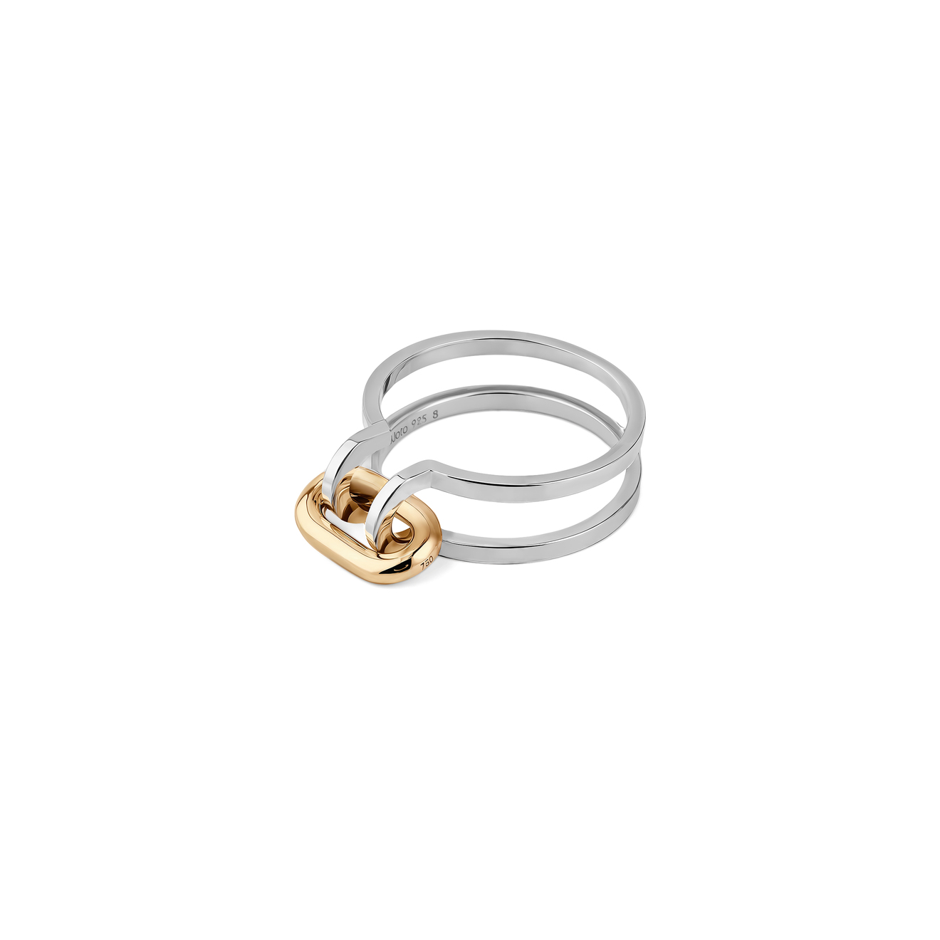 Kloto Позолоченное кольцо Bolt из серебра kloto кольцо noon из золота