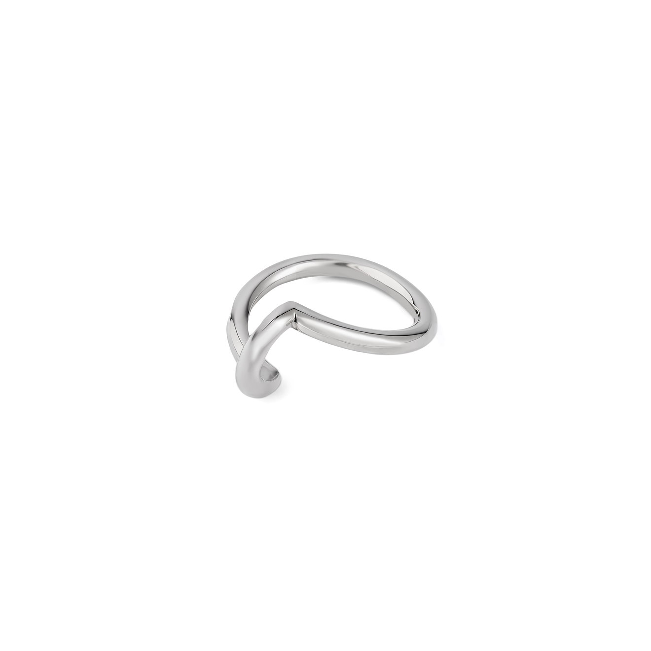 Kloto Кольцо Loop из серебра кольцо для салфеток из серебра