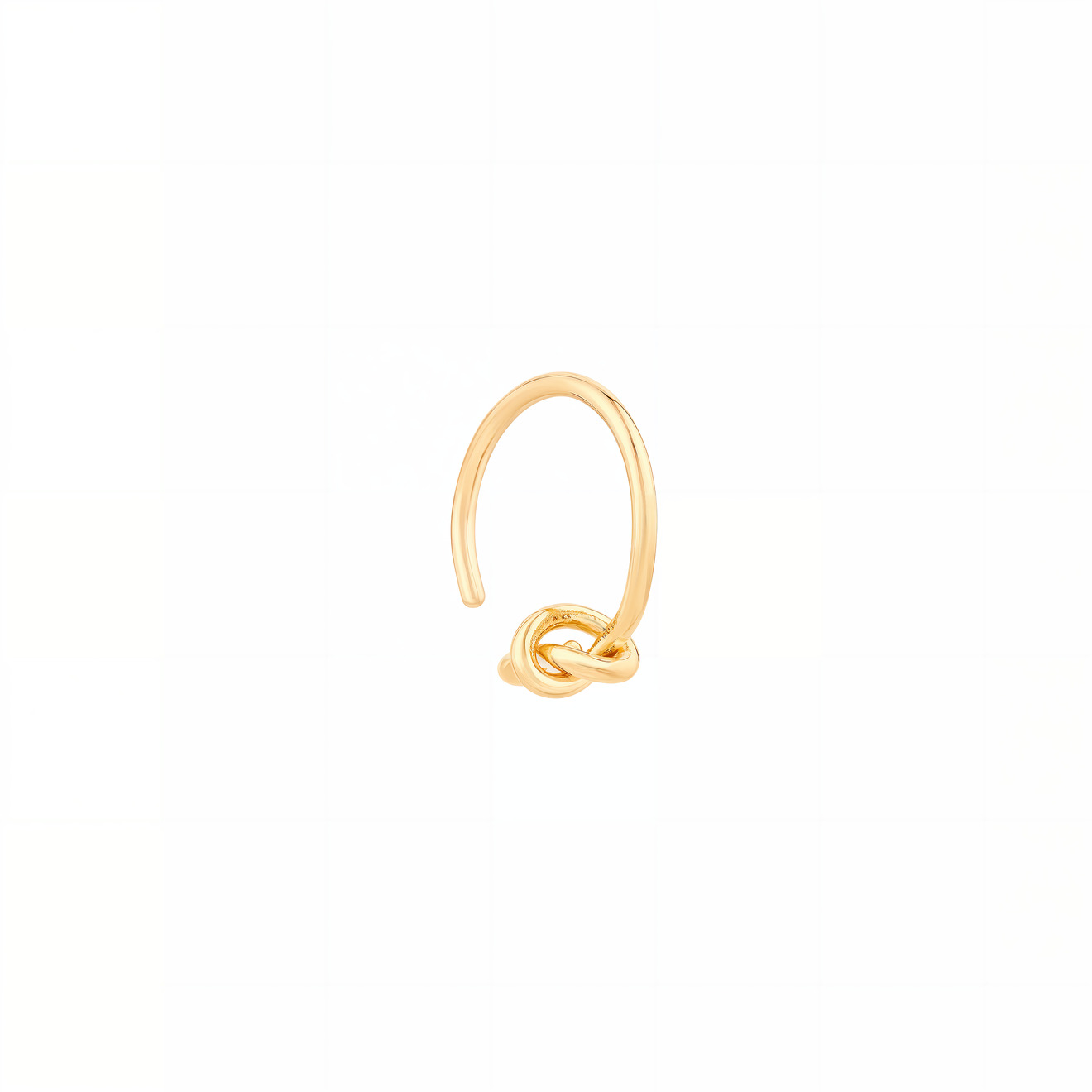 Aloud Золотистое кольцо с узлом