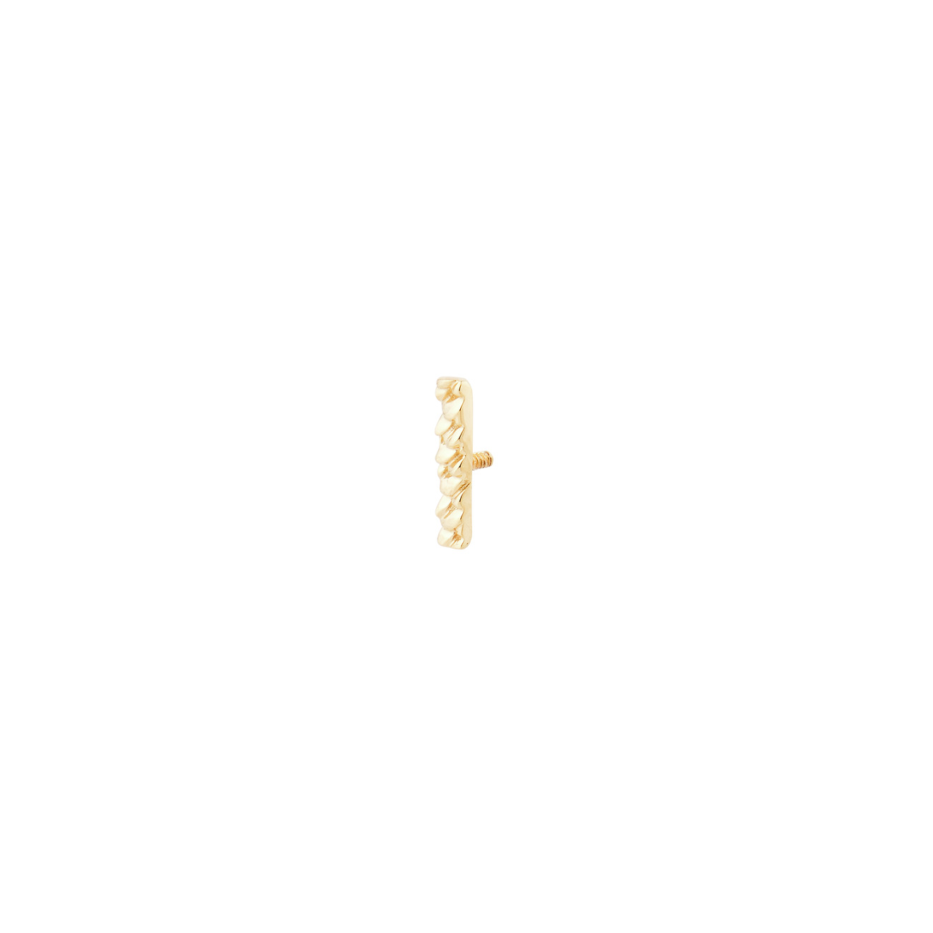 Novizio by AURIS Фактурный топ для пирсинга WaterLine из золота