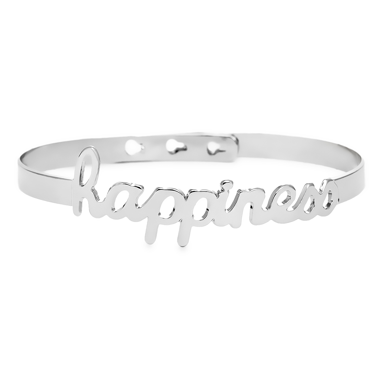 Посеребренный браслет Happiness